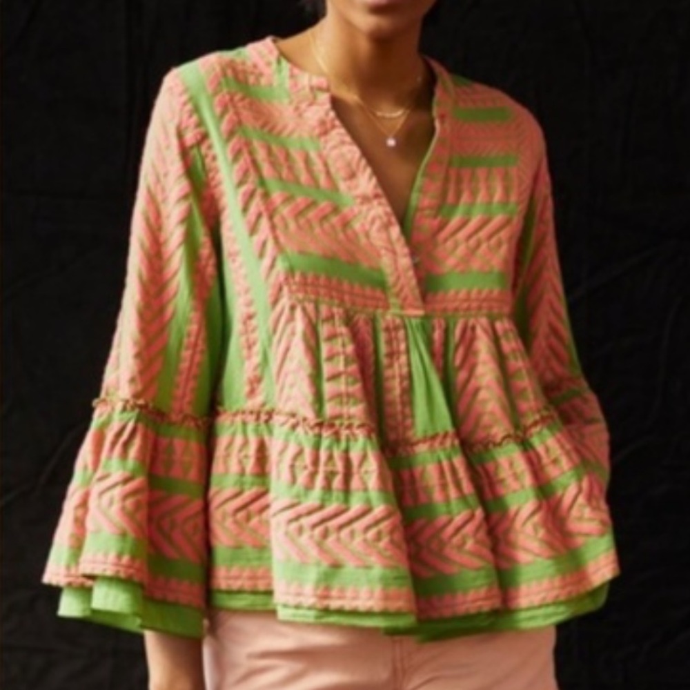 Devotion Twins Armonia Boho Bell Sleeve Top